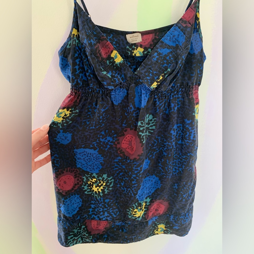 Wilfred 100% Silk Floral Babydoll Camisole - Picture 1 of 4